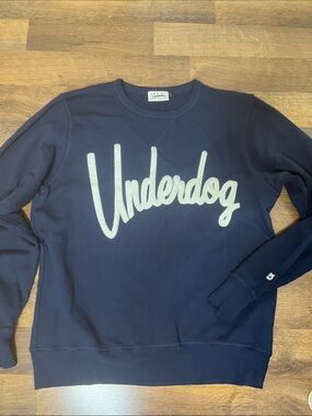 Boathouse Navy Underdog Sweatshirt Navy Cotton Size Large